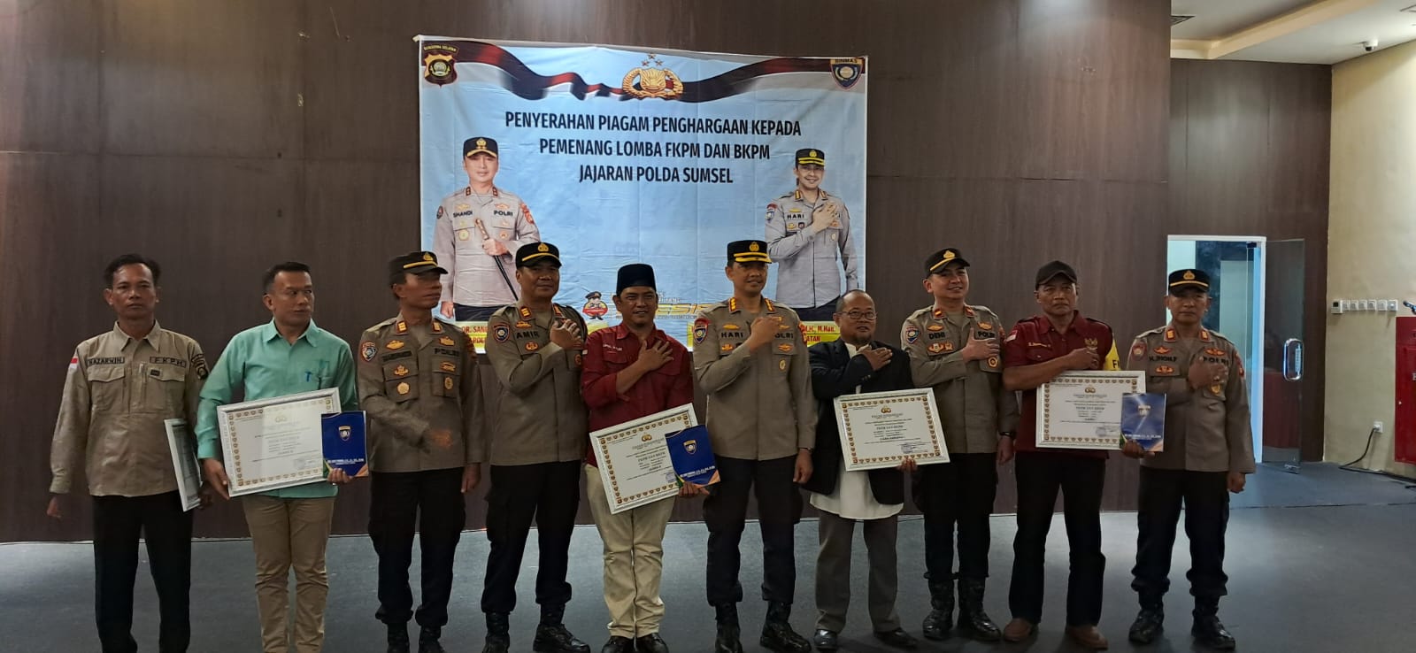 Penghargaan Lomba FKPM & BKPM Sat Binmas Polres Lahat, Hadir Dirbinmas Polda Sumsel.