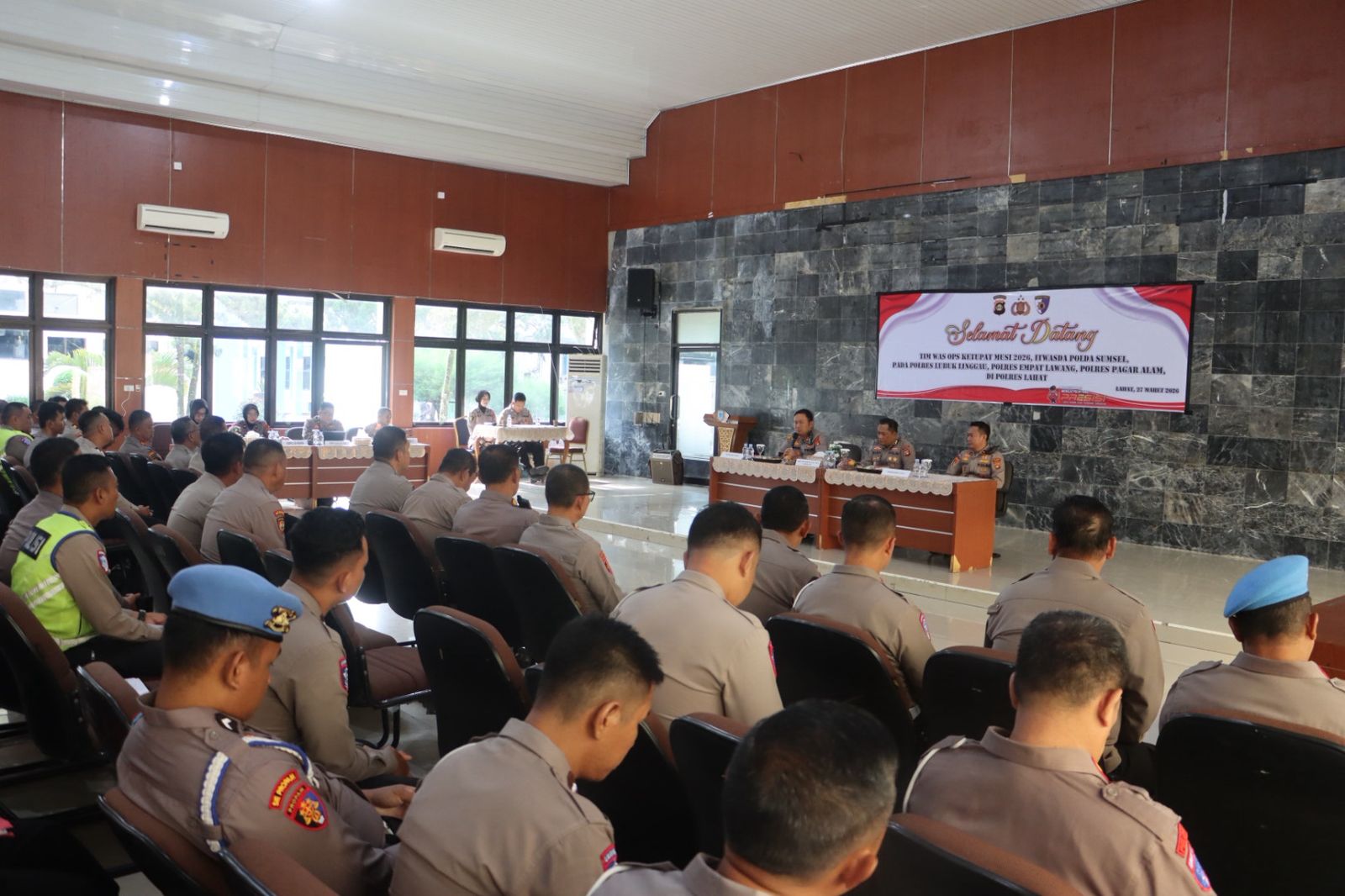 *Kapolres Lahat Menerimah Tim Itwasda Polda Sumsel Pengawas Pelaksana Operasi Ketupat Musi 2026*