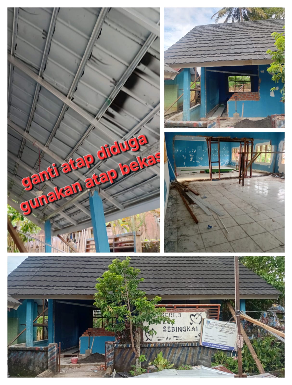 *Proyek Pembangunan SD N 3 Mulak Sebingkai Kab. Lahat Tidak Sesuai Rab*