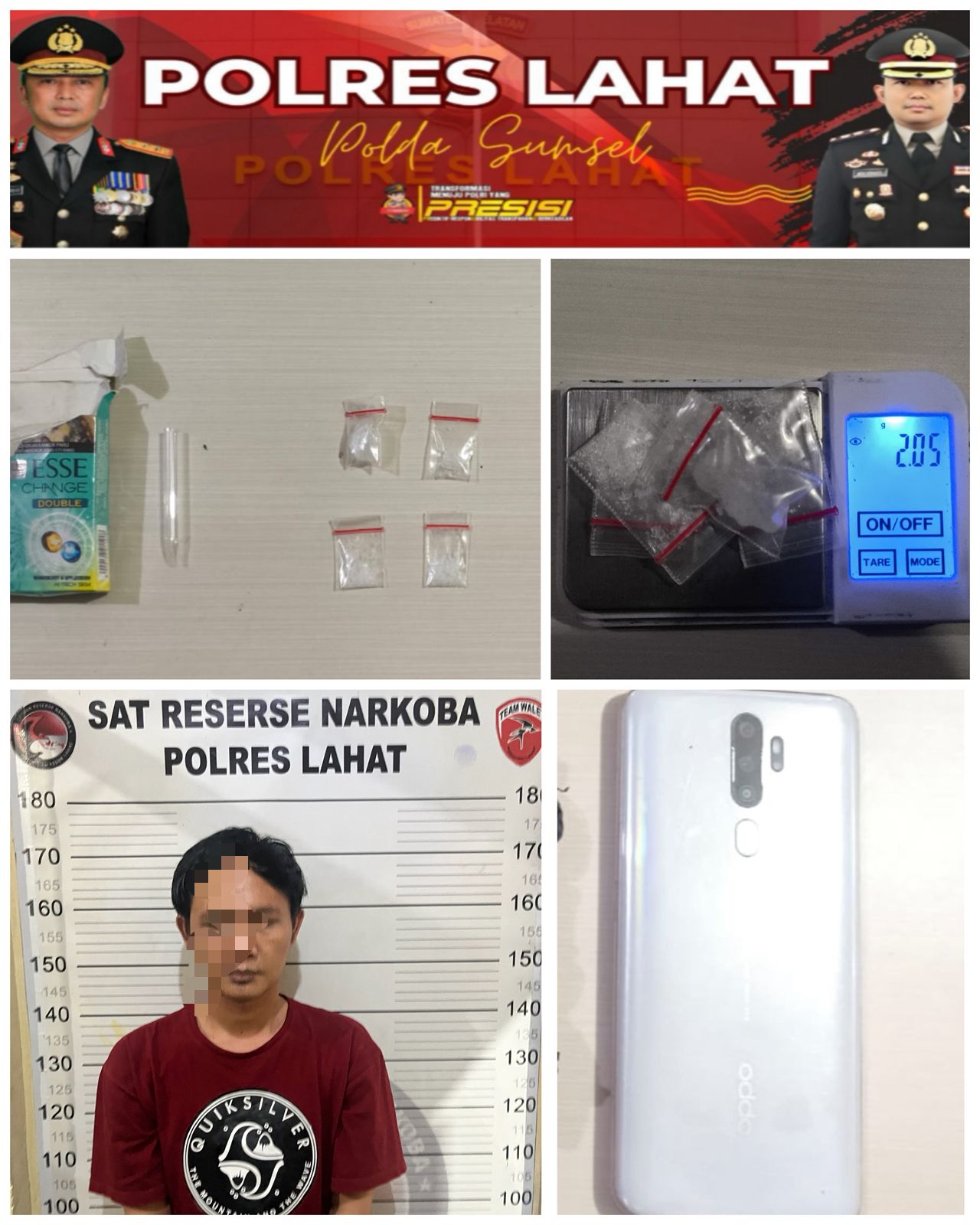 *Satresnakorba Polres Lahat Ungkap Kasus Tindak Pidana Narkoba*