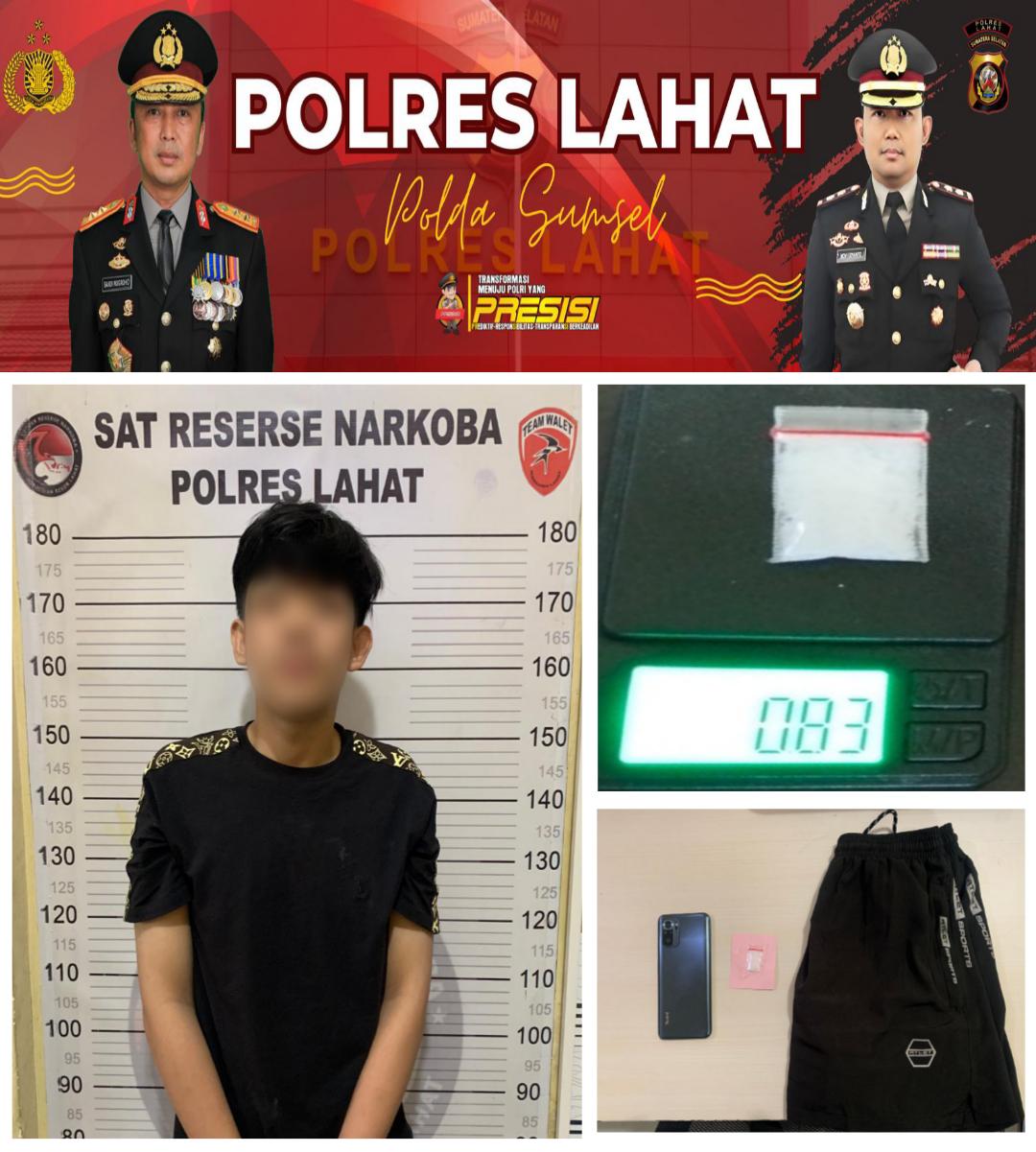 *Satnarkoba Polres Lahat Berhasil Ungkap Peredaran Sabu, Tersangka Diamankan*