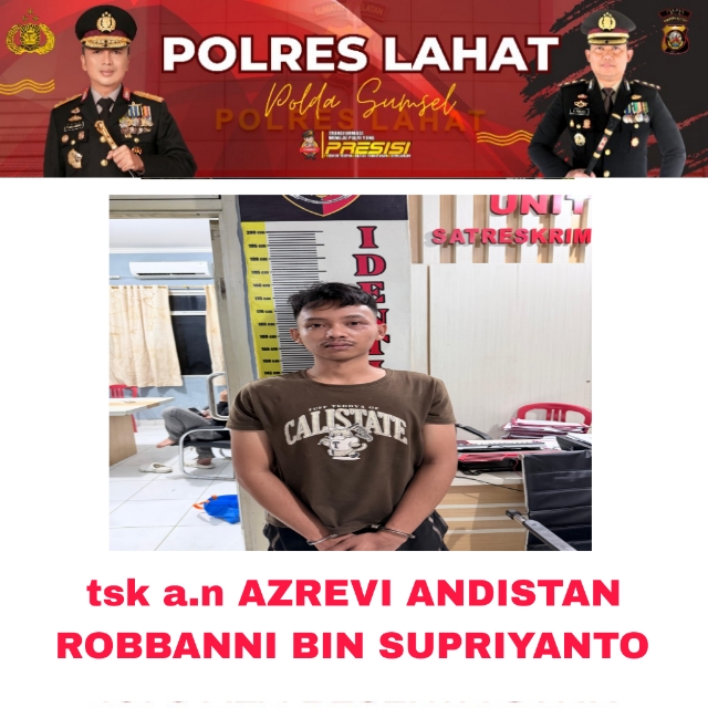 *Satreskrim Polres Lahat,Ungkap Kasus Pencurian Kotak Amal Masjid,Pelaku Diamankan*